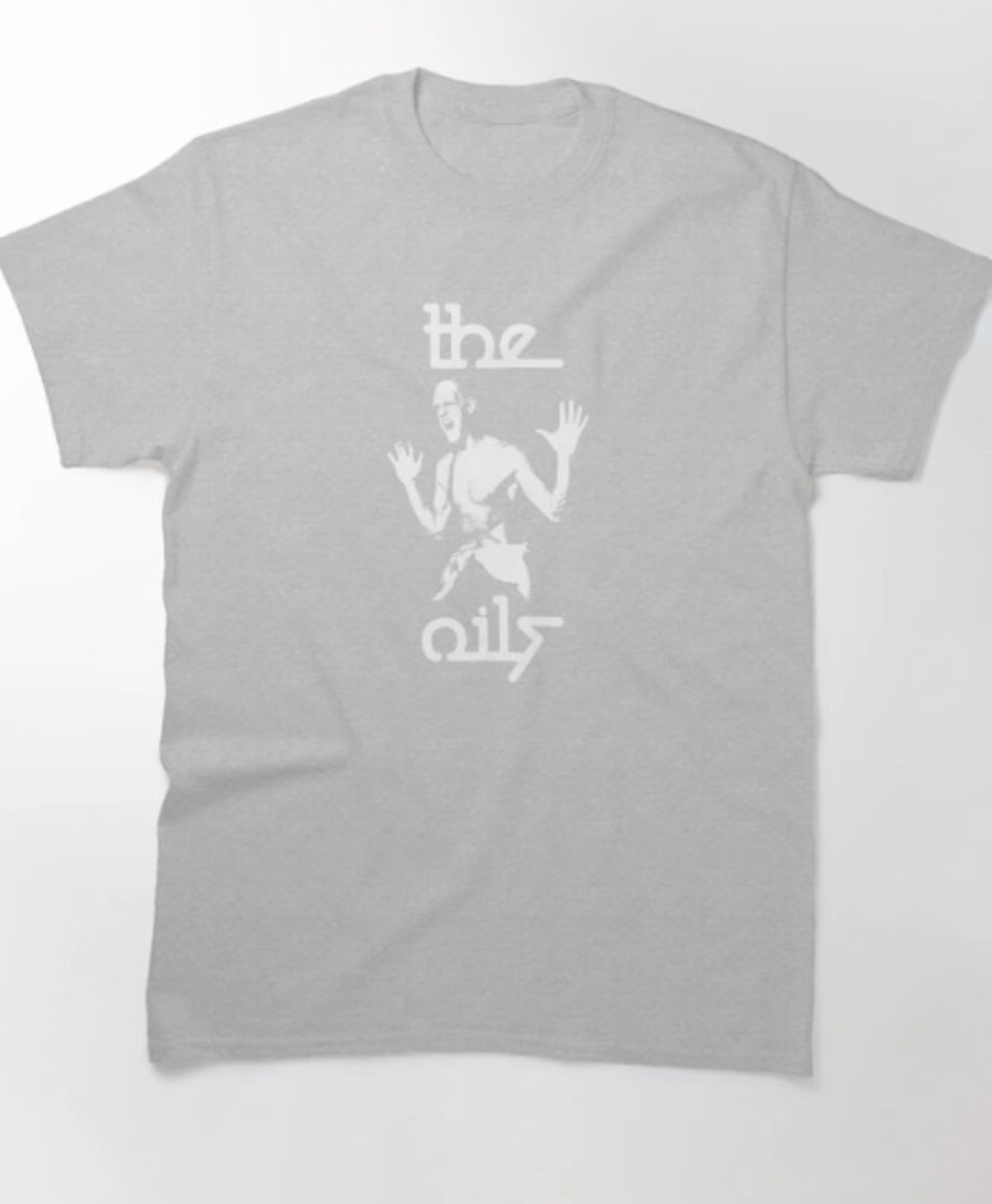 The Oils White Stencil 2 Classic T Shirt Grey